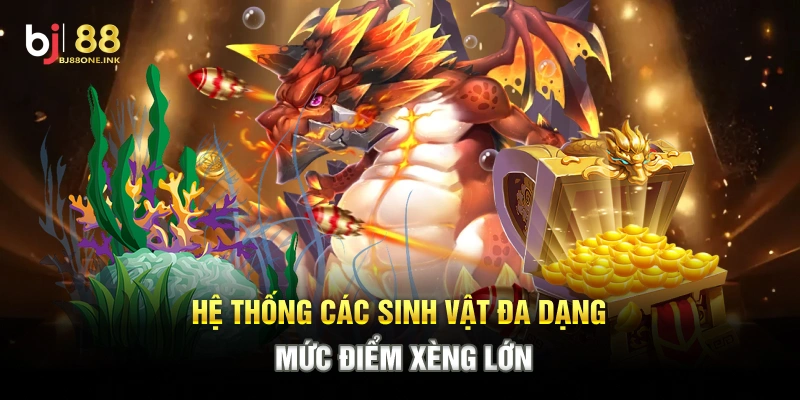Hệ thống các sinh vật đa dạng, mức điểm xèng lớn