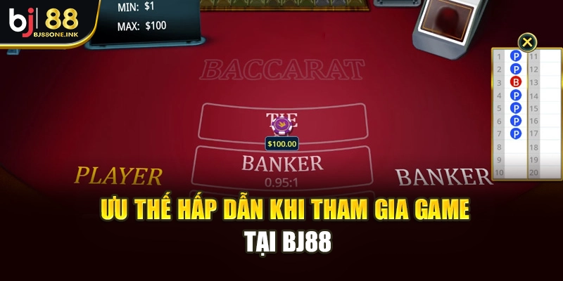 Ưu thế hấp dẫn khi tham gia game tại BJ88